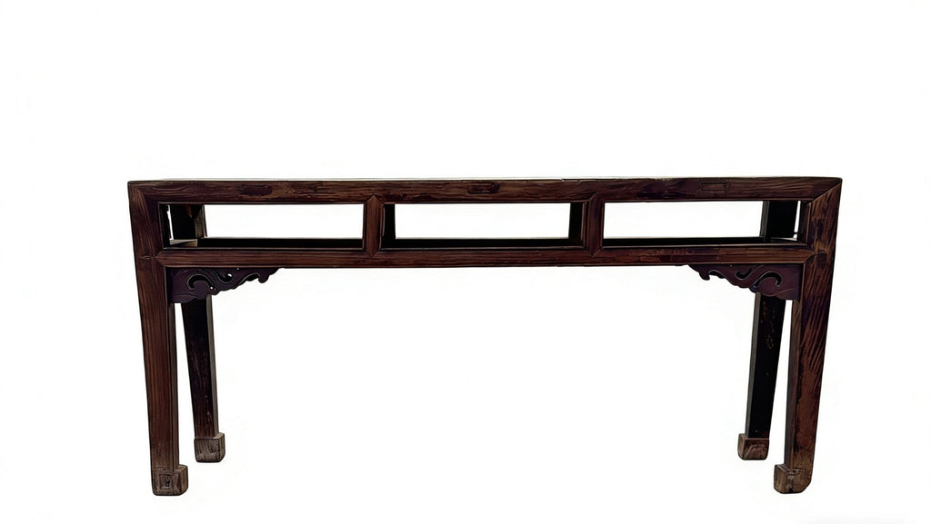 Vintage Chinese 41" Elm Wood Bench - Dyag East