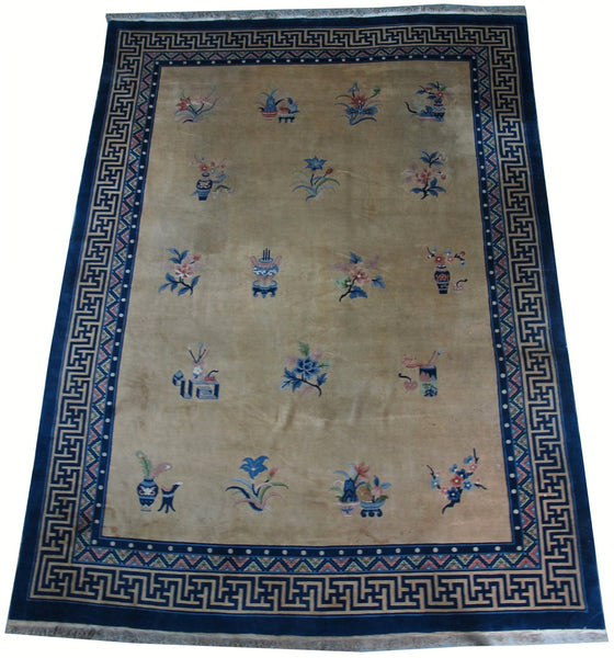 Vintage Chinese Art Deco Rugs: 12'5" x 9'2" - Dyag East