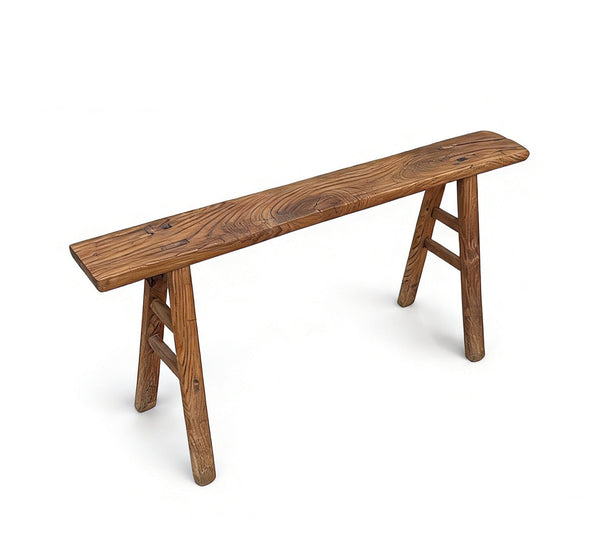 Vintage Chinese Elm 43" Long Bench - Dyag East