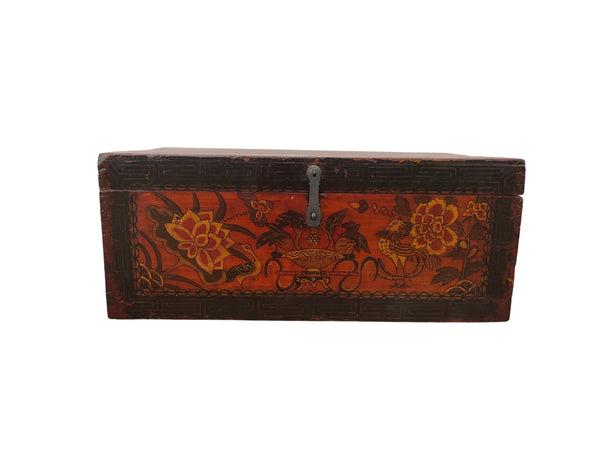 Vintage Chinese Hand-Painted Coffer Box - Dyag East