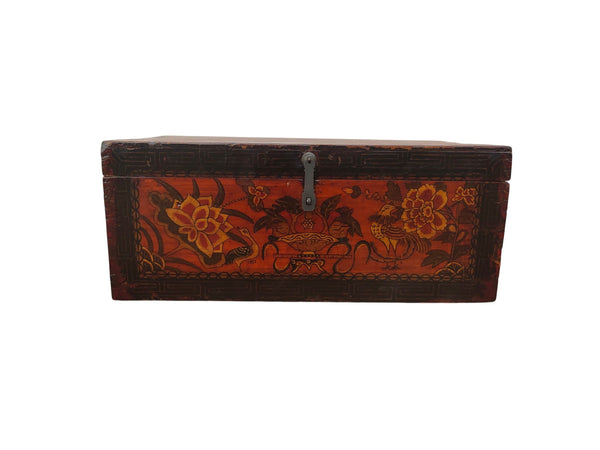 Vintage Chinese Hand-Painted Coffer Box - Dyag East