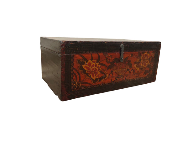 Vintage Chinese Hand-Painted Coffer Box - Dyag East