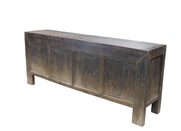 Vintage Distressed Reclaimed Wood Sideboard Cabinet 26 - Dyag East