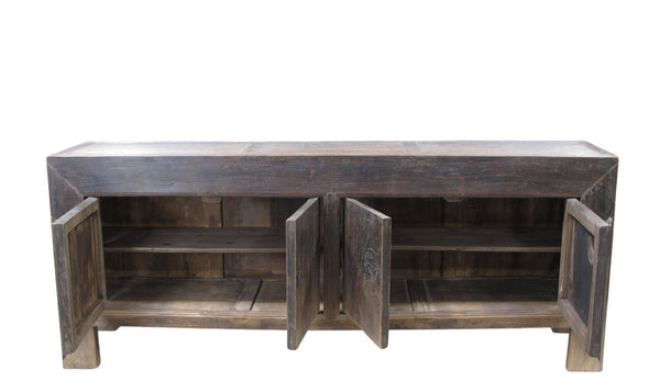 Vintage Distressed Reclaimed Wood Sideboard Cabinet 26 - Dyag East