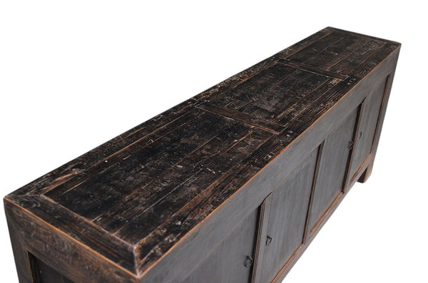 Vintage Distressed Reclaimed Wood Sideboard Cabinet 27 - Dyag East