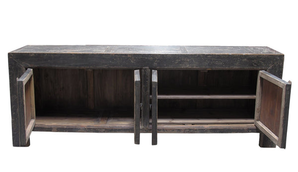 Vintage Distressed Reclaimed Wood Sideboard Cabinet 28 - Dyag East