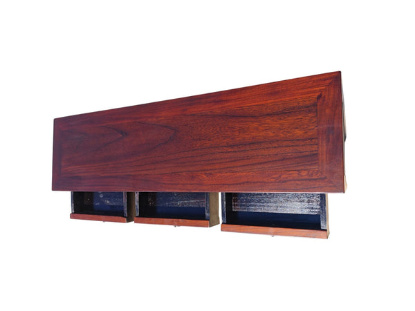 Vintage Elm 3-Drawer Console Table - Dyag East