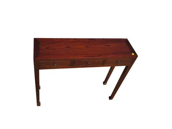 Vintage Elm 3-Drawer Console Table - Dyag East