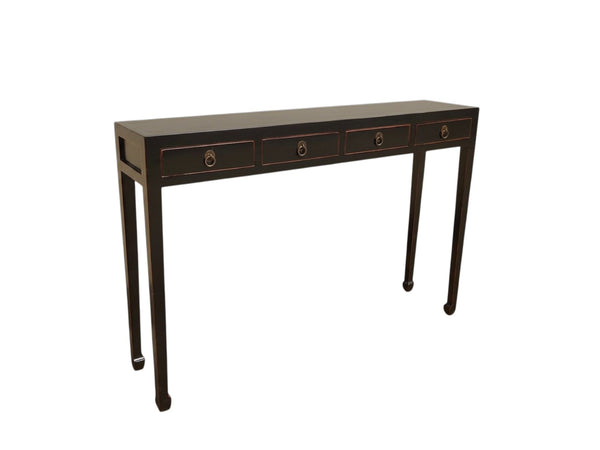 Vintage Elm 48" Long 4-Drawer Console Table - Dyag East