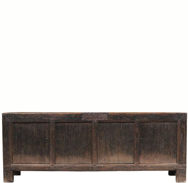 Vintage Hand Made Black Reclaimed Wood Sideboard 29 - Dyag East