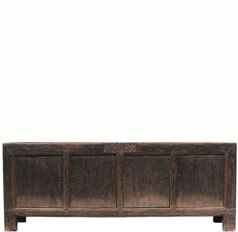 Vintage Hand Made Black Reclaimed Wood Sideboard 29 - Dyag East