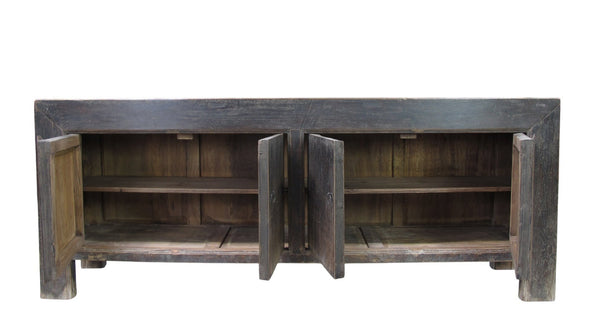 Vintage Hand Made Reclaimed Elm Sideboard Cabinet 32 - Dyag East