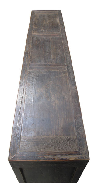 Vintage Hand Made Reclaimed Elm Sideboard Cabinet 32 - Dyag East