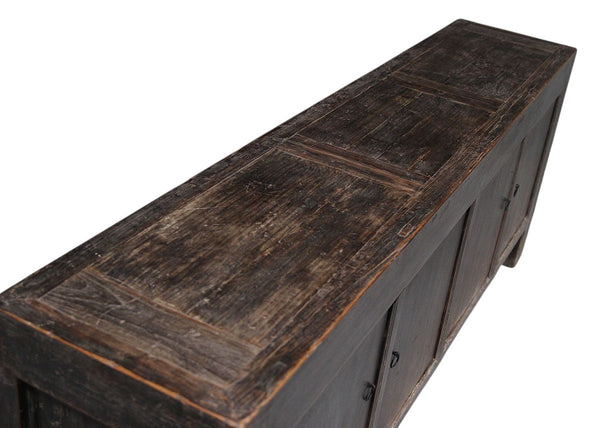 Vintage Hand Made Reclaimed Elm Sideboard Cabinet 32 - Dyag East