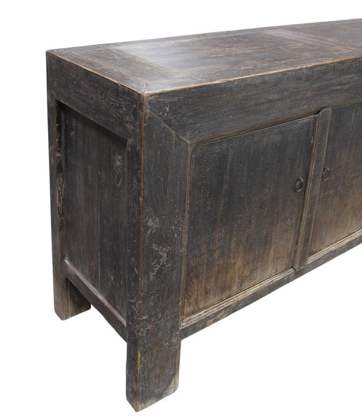Vintage Hand Made Reclaimed Elm Sideboard Cabinet 32 - Dyag East