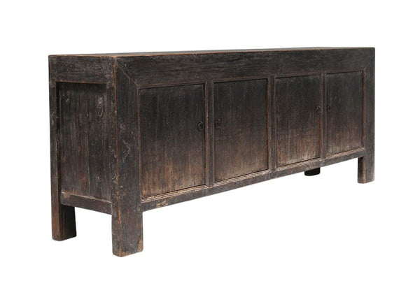 Vintage Hand Made Reclaimed Elm Sideboard Cabinet 32 - Dyag East