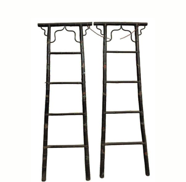 Vintage Hand-Painted Bamboo Ladders - Dyag East