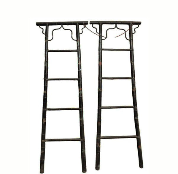 Vintage Hand-Painted Bamboo Ladders - Dyag East