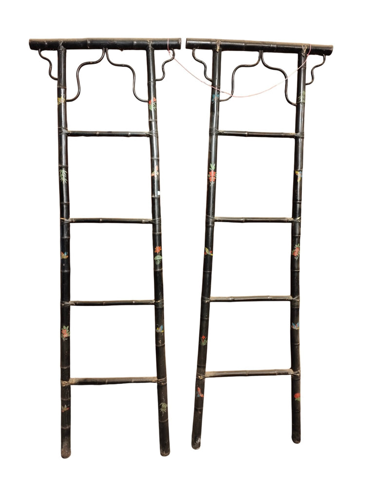 Vintage Hand-Painted Bamboo Ladders - Dyag East