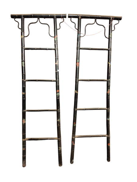 Vintage Hand-Painted Bamboo Ladders - Dyag East