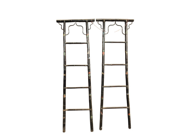 Vintage Hand-Painted Bamboo Ladders - Dyag East