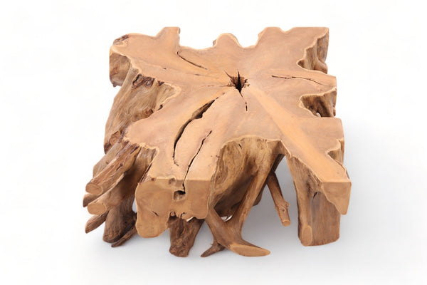 Z - 39" Inch Square Teak Root Coffee Table - Dyag East