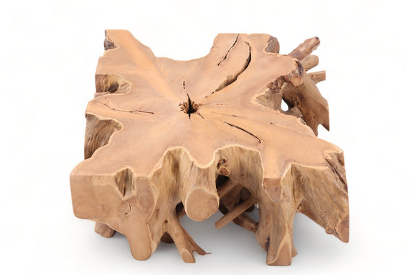 Z - 39" Inch Square Teak Root Coffee Table - Dyag East