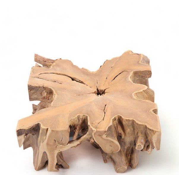 Z - 39" Inch Square Teak Root Coffee Table - Dyag East