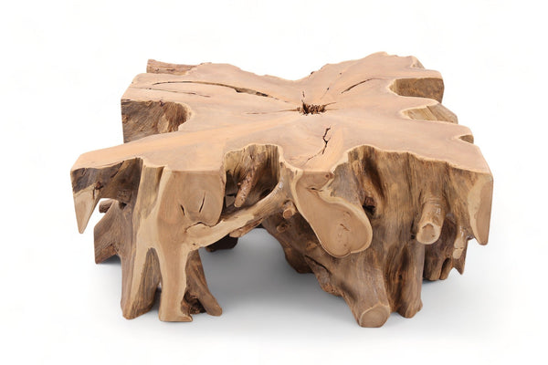 Z - 39" Inch Square Teak Root Coffee Table - Dyag East