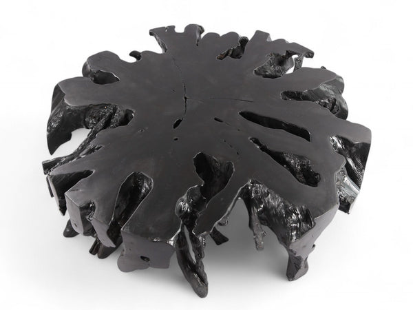 Z - 63" Inch D Round Black Organic Teak Root - Dyag East