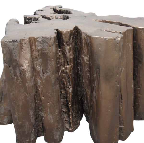 Z - Copper Brown Free Form Teak Root Sculpture Coffee Table 1 - Dyag East