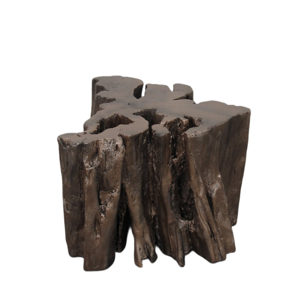 Z - Copper Brown Free Form Teak Root Sculpture Coffee Table 1 - Dyag East