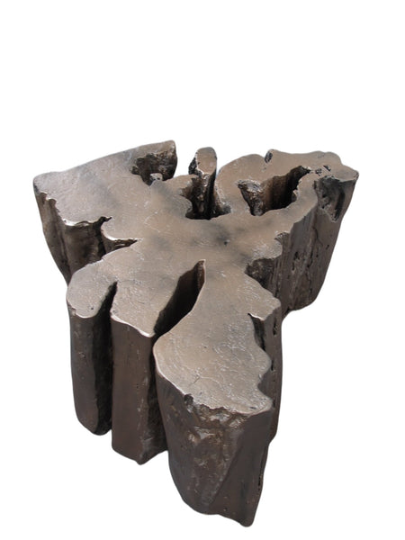 Z - Copper Brown Free Form Teak Root Sculpture Coffee Table 1 - Dyag East