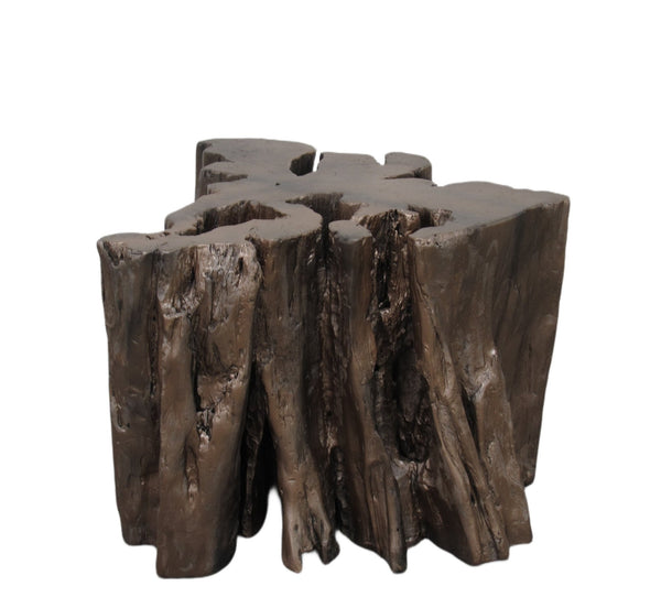 Z - Copper Brown Free Form Teak Root Sculpture Coffee Table 1 - Dyag East
