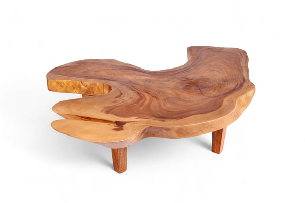 Z - Free Form One Slab Living Edge Coffee Table 8 - Dyag East