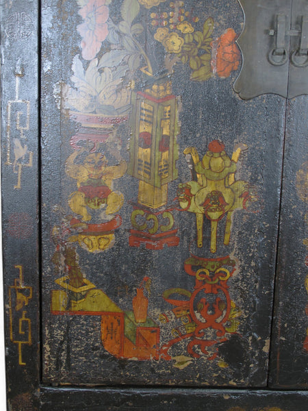 Z - Hand Painted Antique Chinese Cabinet 2 - Dyag East