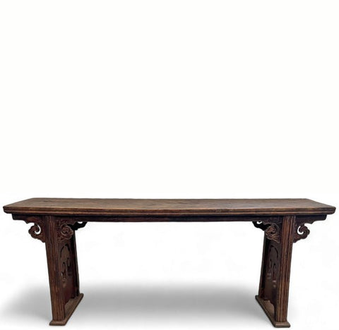 Z - Late 19 Century Antique Chinese Ruyi Console Table - Dyag East