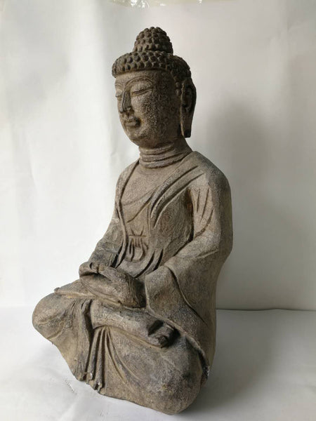 Hand Carved Stone Buddha Status