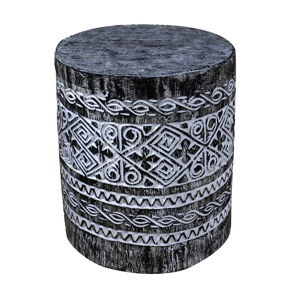 Black Balinese Accent or Side Table - Dyag East