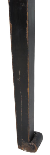 35" Tall Antique Black Lacquer Table - Dyag East