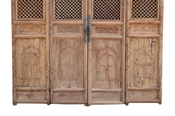 4 Early 19 Century Antique Chinese Screen Doors - Dyag East