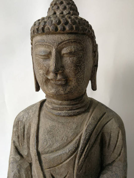 Hand Carved Stone Buddha Status