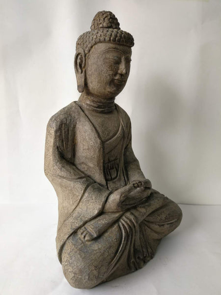 Hand Carved Stone Buddha Status