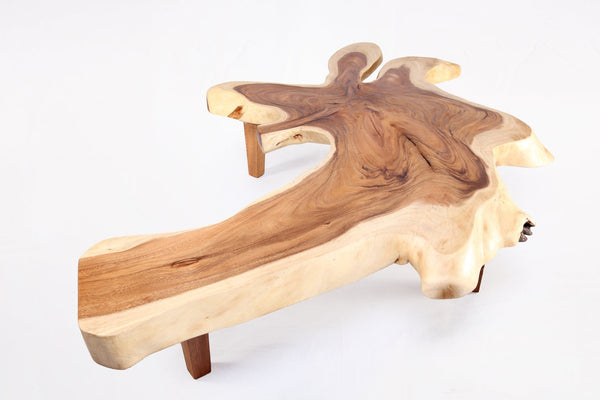 95" Long Free Form One Slab Living Edge Coffee Table 10 - Dyag East