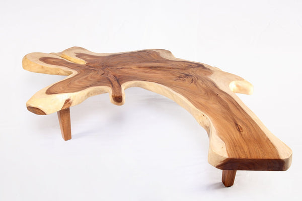 95" Long Free Form One Slab Living Edge Coffee Table 10 - Dyag East