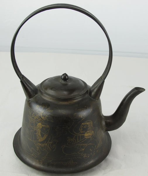 Set of 3 Decorative Beijing Teapots - Dyag East