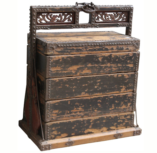 Antique Chinese Wood Food Box - Dyag East