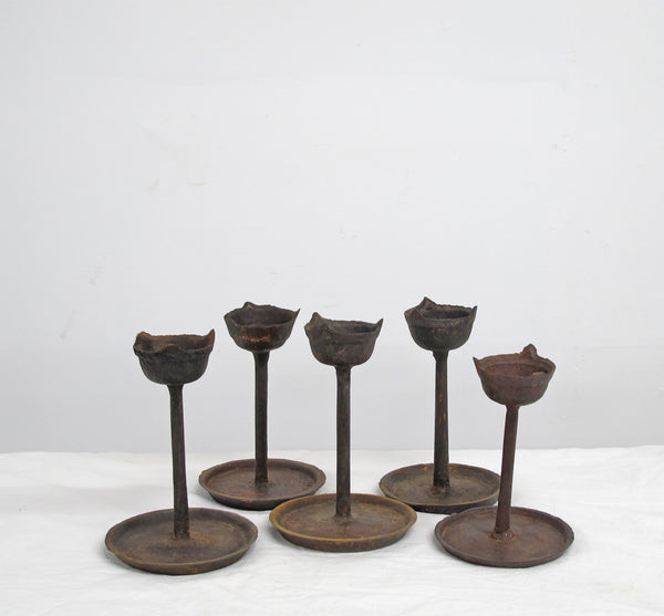 Vintage Oil Burner or Candle Holder, Set of 5