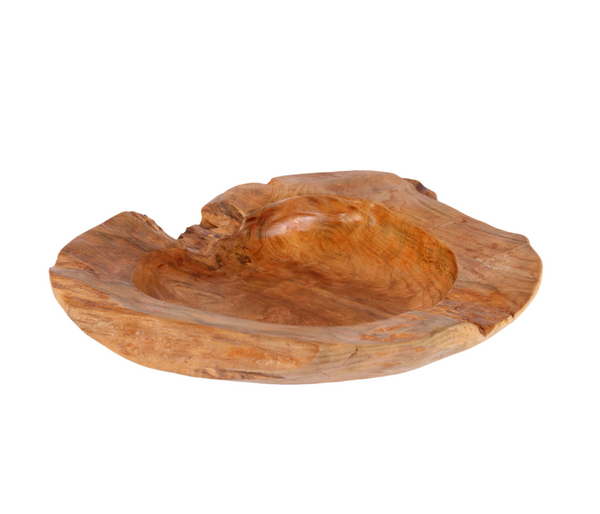 Large 22" to 25" D Teak Bowl 6