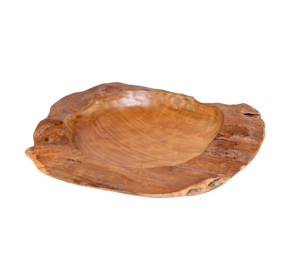 Large 22" to 25" D Teak Bowl 6